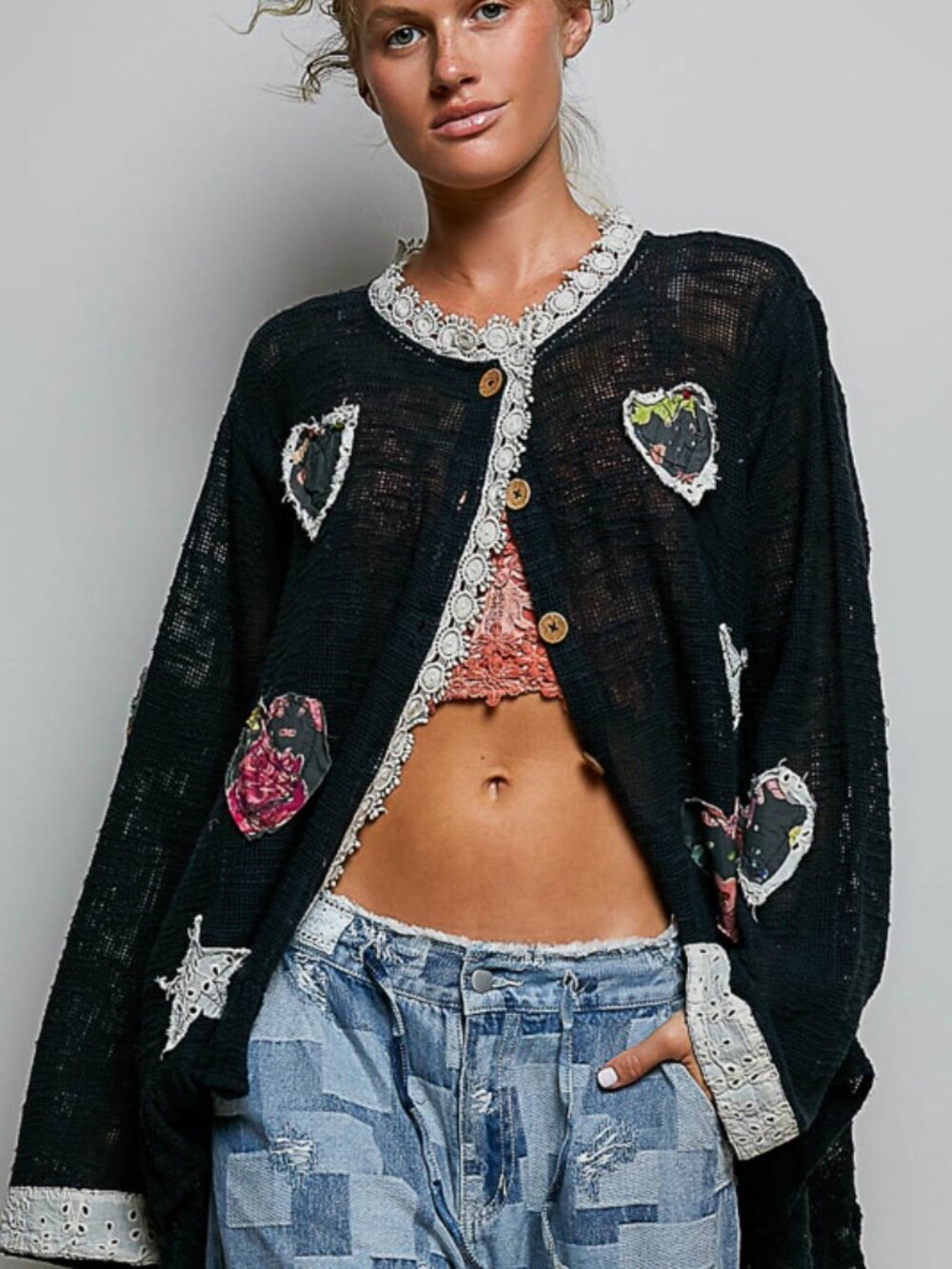 BRAND NEW FALL HEART SWEATER-100% COTTON